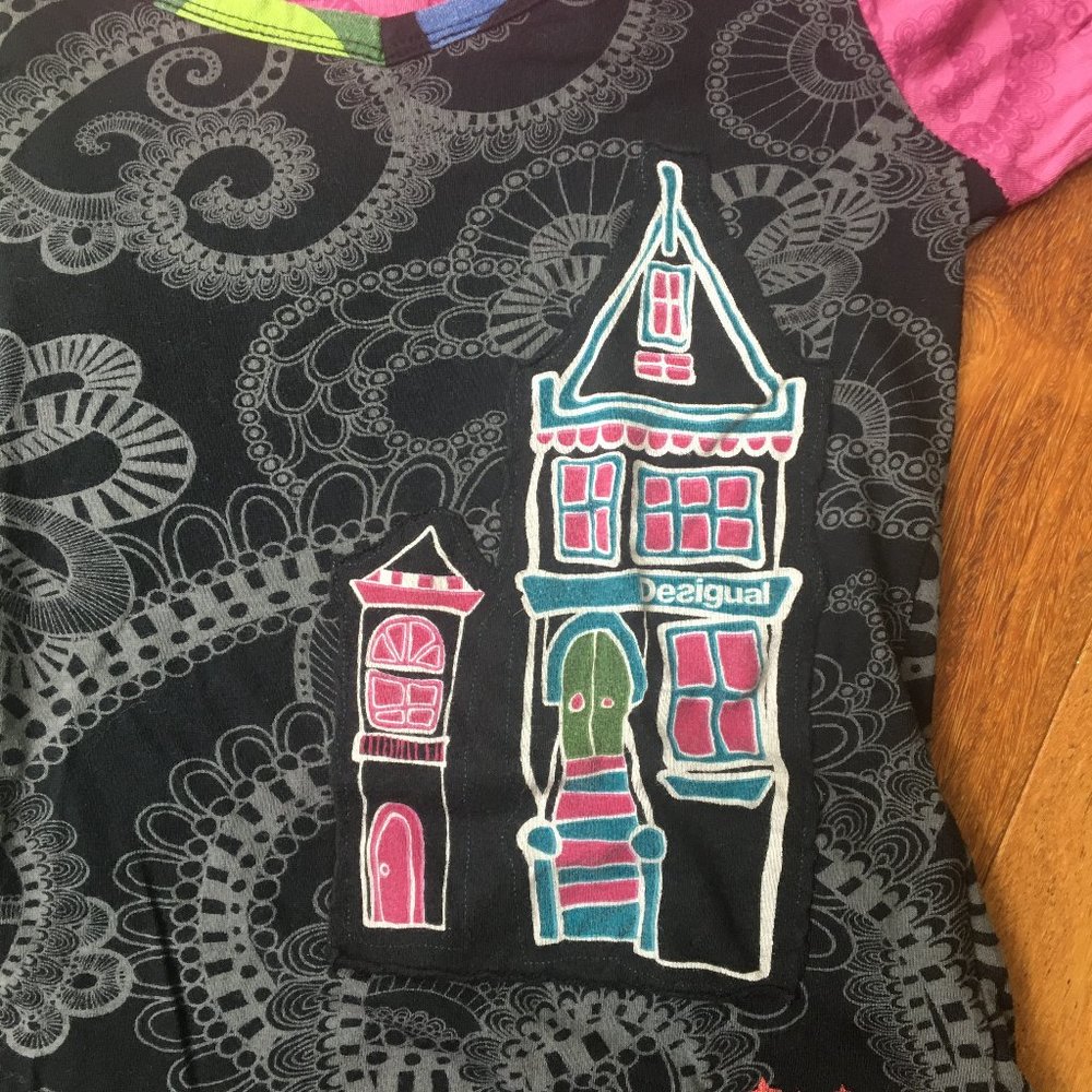 Desigual Girls Black Long Sleeved T-shirt - Picture 2 of 5